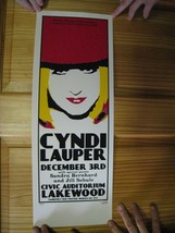 Cyndi Lauper Poster Silkscreen Signed Numbered Sandra Bernhard Dec 3 - £70.91 GBP