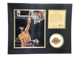 1995 Vlade Divac Los Angeles Lakers Matted Kelly Russell Lithograph Print - $14.95