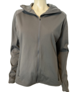 Royal Robbins Dark Gray Hooded Knit Track Jacket Trim Fit Size L - $45.60 CAD