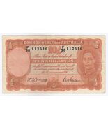 Australia, 10 Shillings, 1942, Sign: H.T. Armitage/S.G. Macfarlane, P25b... - $109.78