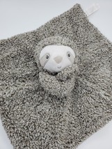 Carters Sloth Baby Lovey &amp; Security Blanket Gray Soft Plush B83 - £10.21 GBP