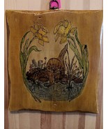 Wood Plaque Handcrafted Painted Cute Cat/Kitten Theme Wall Art Mid Centu... - $363.73 MXN
