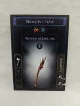 *Punched* Path Of Exile Exilecon Primitive Staff Weapon Of Chilling Trading Card - $19.80