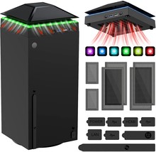 Cooling Fan Dust Proof for Xbox Series X Console with Colorful Light - £37.73 GBP