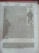 Seite 168 Von Incunable Nürnberg Chronicles, Done IN 1493. Pepin &amp; Charl... - $246.57