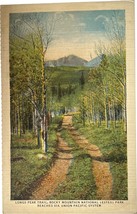 Longs Peak Trail, Rocky Mountain National Park, vintage post card - $11.99