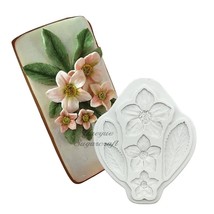 3D Flowers and Leaves Silicone Mold Sugar Craft Cake Fondant Dessert Molds - $13.76
