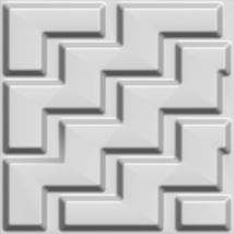 Dundee Deco JNFBAZP2117 Paintable Off White Chevron Zigzag Fiber 3D Wall Panel,  - £12.67 GBP+