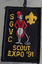 Vintage Scout Expo 1991 – San Gabriel Valley Sew-On/Iron-On Patch – Gently Used - £4.74 GBP