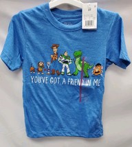  Boys'  3T Toy Story 'Friend in Me' Short Sleeve  T-Shirt,  Blue Heather image 2