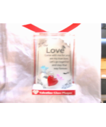 Home &quot;Our Love - Desktop Glass Frame With Acrylic Hearts &amp; Birds&quot; 4 1/2&quot;... - $163.27 MXN