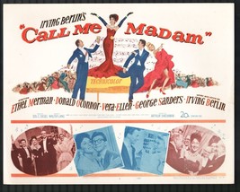 Call Me Madam 11&quot;x14&quot; Title Lobby Card #1 Ethel Merman Donald O&#39;Connor - $48.50