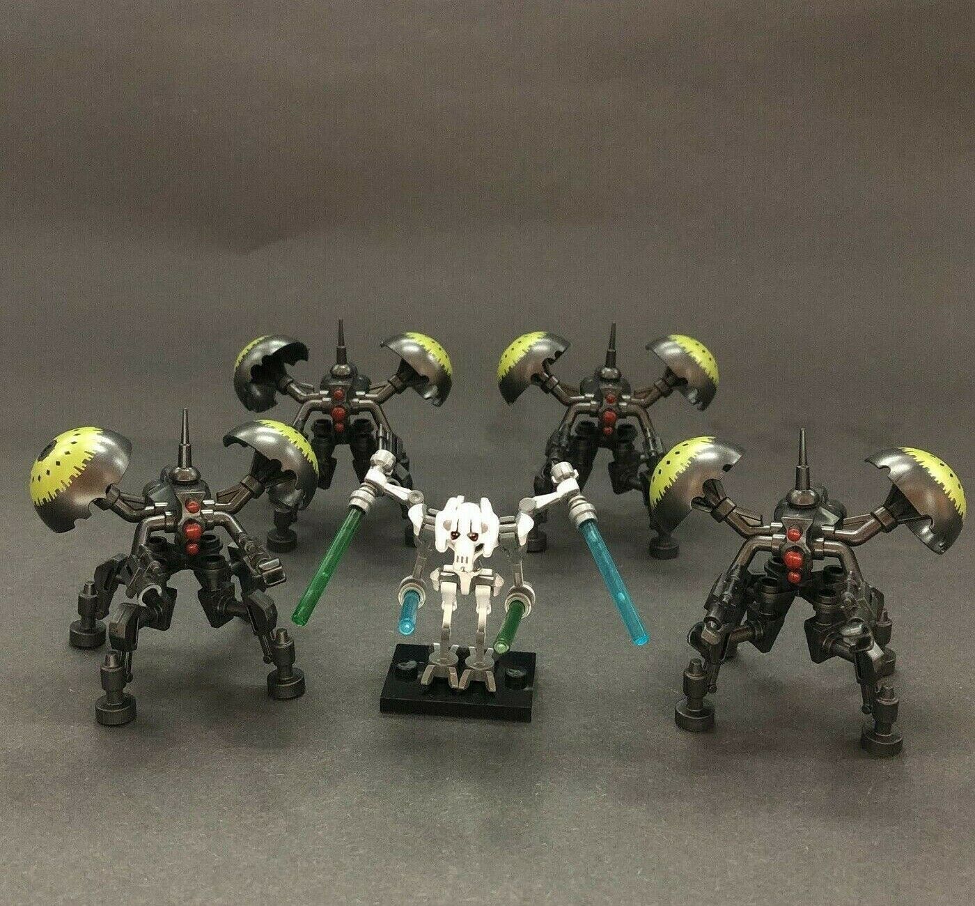 5 Custom Star Wars General Grievous & Buzz Droid Army Minifigures Toys Gift