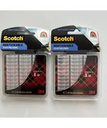 Scotch® Restickable Mounting Tabs, 1&quot; x 3&quot;, Clear, 6/Pack 051141910611 -... - £7.22 GBP