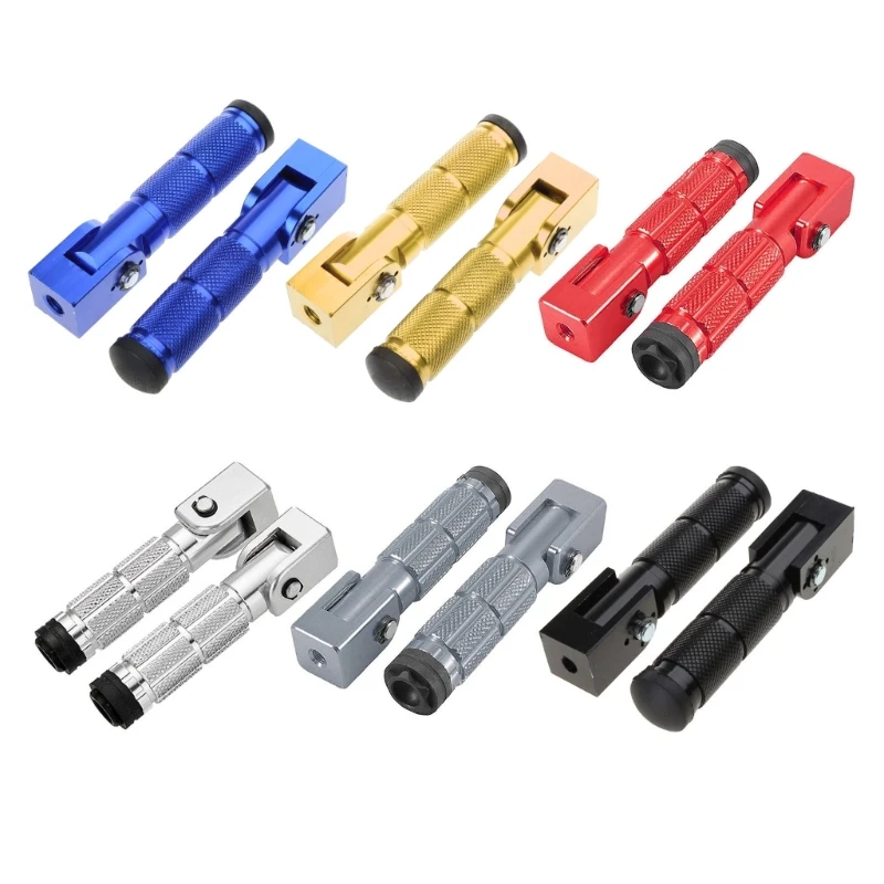 Aluminum Foot Peg Motorcycle 90° Fixed Folding- Front Rear Footrest Pedal - $11.61+