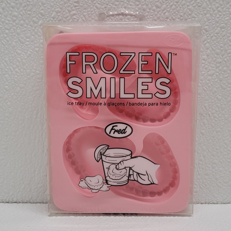 Frozen Smiles Dentures Shaped Novelty Ice Cube Trays Mold Maker by Fred ... - $9.71