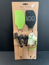 Rae Dunn Halloween Hocus Pocus &amp; Boo Spatula Cookie Cutter Baking Set New!! 2022 - $14.03