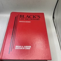 Black&#39;s Law Dictionary 7th Edition Hardcover 1999 West Publishing - $14.85