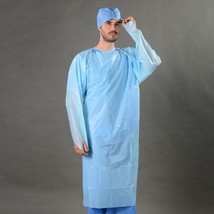 CPE 35 Gown Disposable Polyethylene Medical Isolation Gown 20/40/60/80/100 PCS - £23.73 GBP+