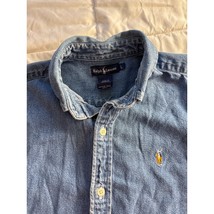 Ralph Lauren Denim Shirt Men’s Large Blue Button Down 100% Cotton - $25.73