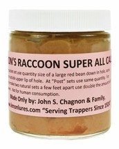 Lenon&#39;s Raccoon Super All Call Lure 8 oz Jar Long Liner Trapper’s Special - £31.60 GBP