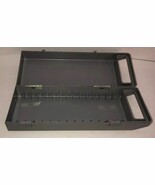 30 PC CD Storage Plastic Gray Heavy Duty Case w/Door RARE VINTAGE SHIPS ... - $49.38