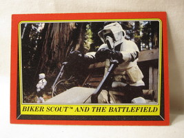 1983 Star Wars - Return of the Jedi Trading Card #97: Biker Scout Battlefield - £1.56 GBP