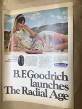B.F. Goodrich Tire Ad Vintage 1966 Glamour Girl Advertisement LIFE Magaz... - £14.75 GBP