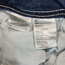 Wallflower WFI10247M Women's Blue Cotton Blend Cropped Denim Jeans Size 7 image 5