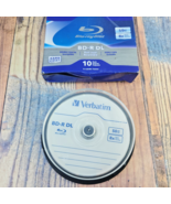 Verbatim 10 Pack 50GB BD R DL Double Layer Blu Ray Discs 8X Hard Coat St... - $47.98 CAD