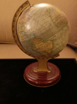 William Crawford &amp; Sons Vintage Globe Biscuit Tin 1938 VG+ - £216.32 GBP