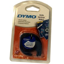 New Sealed Dymo LetraTag Refill White Plastic for Label Maker 1/2&quot;  PLUS - £7.15 GBP