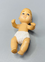 Vtg Baby Krissy Barbie Doll 1994 Sister Diaper Mini Chrissy Mattel brown Hair - £8.96 GBP