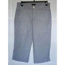 Riders by Lee Blue strip Stretch Capri Pants Cotton Blend Elastic Waist ... - €11,08 EUR