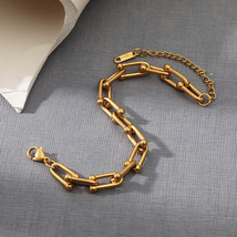 Ladies18K Gold-Plated Stainless Steel Bracelet - £11.76 GBP