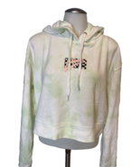 VANS Light Green Screen Print Long Sleeve Fleece Hoodie, Women&#39;s Size L - $16.93 CAD