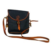 Vintage Dooney &amp; Bourke Black All Weather Leather Crossbody Bag Purse  - £53.27 GBP