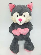 Animal Adventure Gray Fox Valentine Be Mine Heart Plush 20&quot; Stuffed Toy B309 - £13.28 GBP
