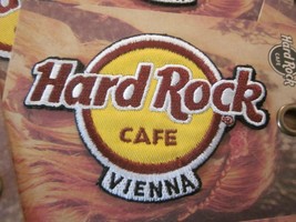 HARD ROCK CAFE VIENNA &quot;1&quot; IRON ON PATCH SOUVENIR COLLECTIBLE #1 - £14.03 GBP