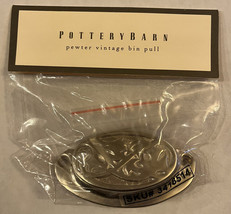 Pottery Barn “Pewter Vintage Bin Pull” Drawer Pull Hardware New NIP - £5.54 GBP