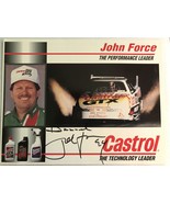 John Force Signed Autographed 8x10 Racing Promo Photo - $953.53 MXN