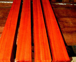 TWO (2) LONG EXOTIC PADAUK TURNING BLANKS WOOD LUMBER 2 X 2 X 46&quot; - $83.11