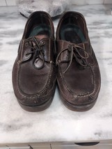 Sperry Top Sider Mens Sz 12 Lanyard 2 Eye Leather Boat Shoes Brown 0578633 - £19.90 GBP