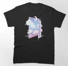 Vaporwave Art - 80s Retro Vaporwave Pastel Goth Soft Grunge Kawaii Moon ... - £16.81 GBP