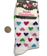 Bright GLITTER HEARTS CREW SOCKS-Novelty Print Love Rockabilly Lolita Di... - £3.93 GBP