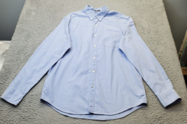 American Eagle Outfitters Shirt Men&#39;s L Blue Seriously Soft Classic Button Down - $18.49