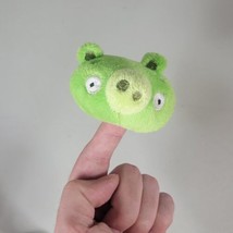 Angry Birds 1.5&quot;x3&quot; Green Pig Plush Finger Puppet - £9.63 GBP