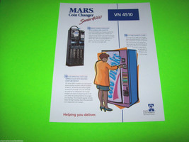 MARS ELECTRONICS COIN CHANGER SERIES VN 4510 ORIGINAL NOS SALES FLYER Vi... - £12.72 GBP