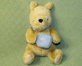 10&quot; Gund Winnie The Pooh Plush Classic Stuffed Teddy Bear Blue Hunny Honey Pot - £9.03 GBP