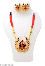 assamese traditional jewellery Kundan Jewelry Set Indian Bollywood Set giftX - £20.57 GBP